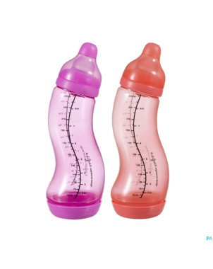 Difrax biberon-s natural girl double pack  2x250ml