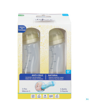 Difrax biberon-s natural double pack    2x250ml