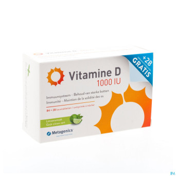 Vitamine d 1000iu    comp  84+28    metagenics