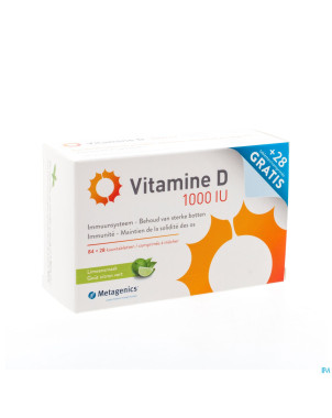 Vitamine d 1000iu    comp  84+28    metagenics