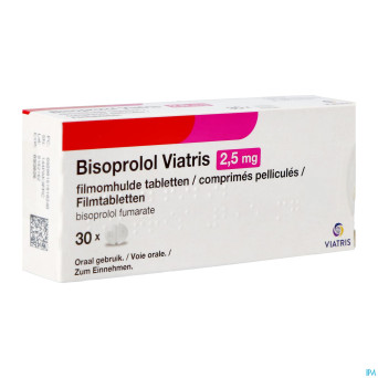 Bisoprolol viatris 2,5 mg comp pell 30