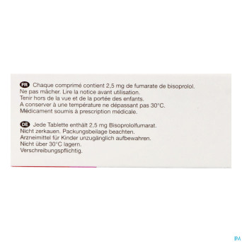 Bisoprolol viatris 2,5 mg comp pell 30