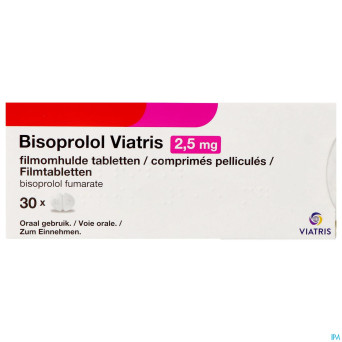 Bisoprolol viatris 2,5 mg comp pell 30