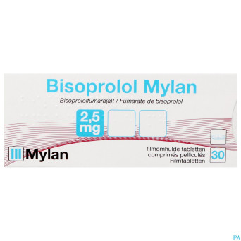 Bisoprolol viatris 2,5 mg comp pell 30