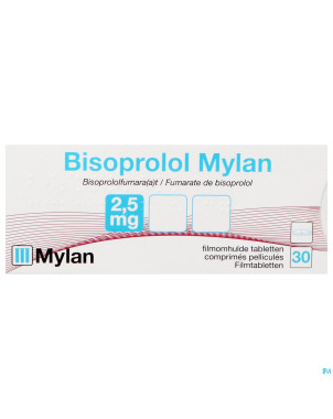 Bisoprolol viatris 2,5 mg comp pell 30