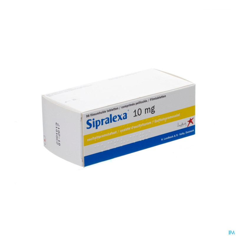 Sipralexa 10 mg impexeco comp pell  98x10mg pip