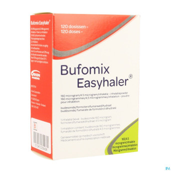 Bufomix 160mcg 4,5mcg easyhaler inhal pulv dos 120