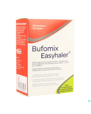 Bufomix 160mcg 4,5mcg easyhaler inhal pulv dos 120