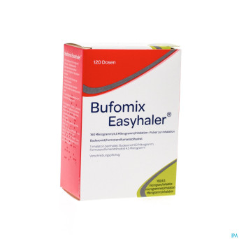 Bufomix 160mcg 4,5mcg easyhaler inhal pulv dos 120