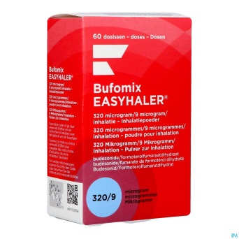 Bufomix 320mcg 9,0mcg easyhaler inhal pulv dos  60