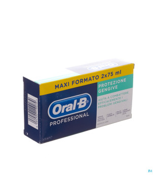 Oral b professional prot. gencives dentif.  2x75ml