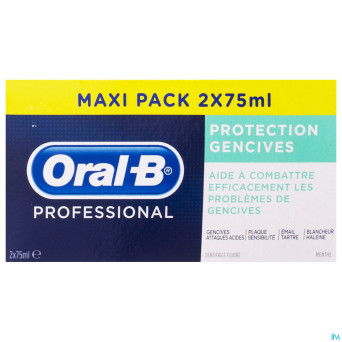 Oral b professional prot. gencives dentif.  2x75ml