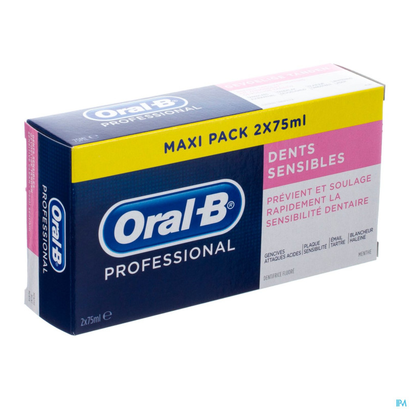 Oral b professional sensitive dentifrice    2x75ml