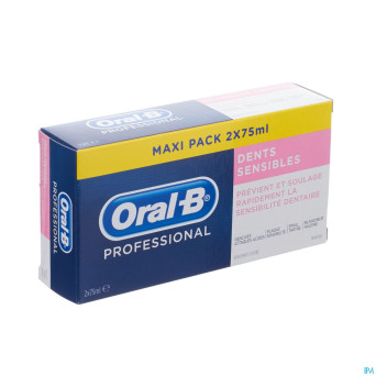 Oral b professional sensitive dentifrice    2x75ml
