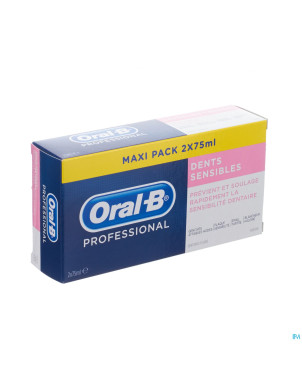Oral b professional sensitive dentifrice    2x75ml
