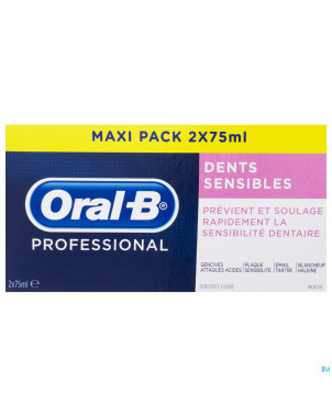 Oral b professional sensitive dentifrice    2x75ml
