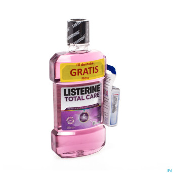 Listerine total care eau buccale 500ml+floss promo