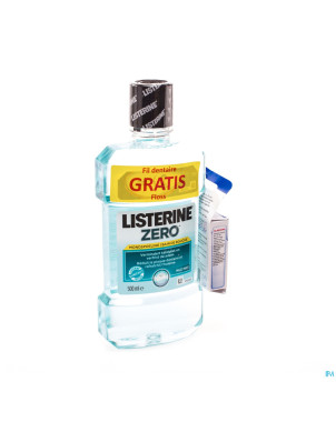 Listerine zero bain bouche    500ml+floss gratuit