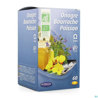 Onagre-bourrache-poisson nf    caps  60 orthonat