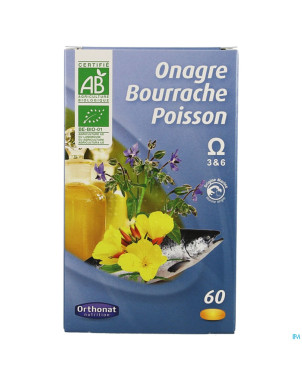 Onagre-bourrache-poisson nf    caps  60 orthonat