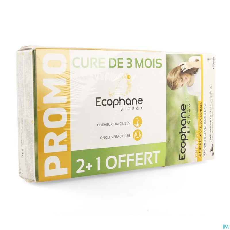 Ecophane biorga comp 3x60 2+1 gratuit