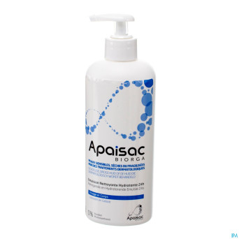 Apaisac biorga emuls nettoyant hydra. 24h fl 400ml