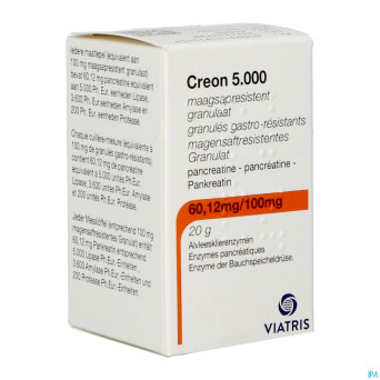Creon  5000 granules gastroresist fl 20g