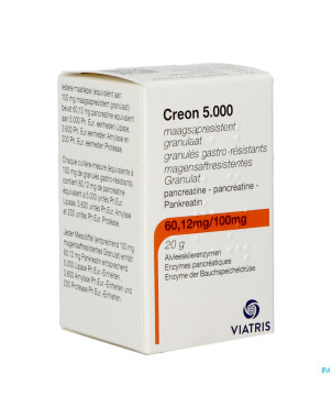 Creon  5000 granules gastroresist fl 20g