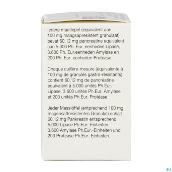 Creon  5000 granules gastroresist fl 20g