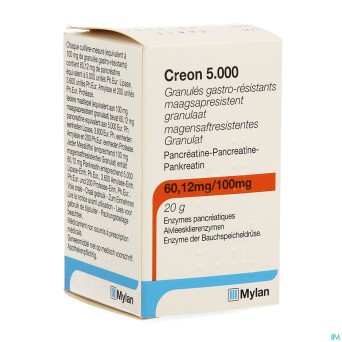 Creon  5000 granules gastroresist fl 20g