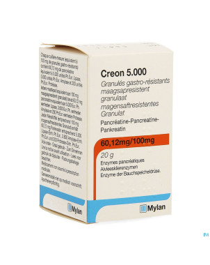 Creon  5000 granules gastroresist fl 20g