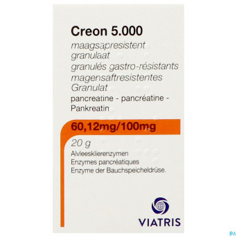 Creon  5000 granules gastroresist fl 20g