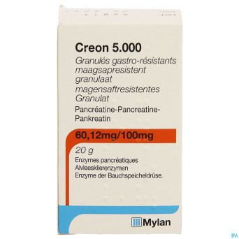 Creon  5000 granules gastroresist fl 20g
