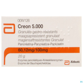 Creon  5000 granules gastroresist fl 20g