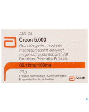 Creon  5000 granules gastroresist fl 20g
