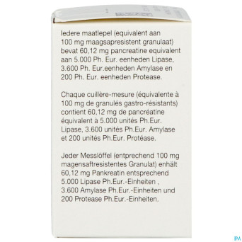 Creon  5000 granules gastroresist fl 20g