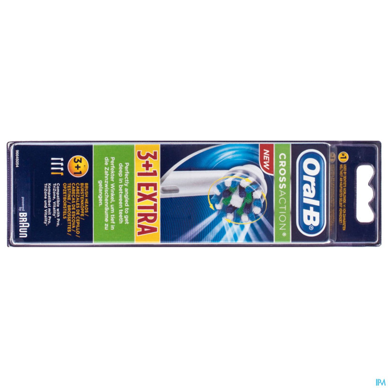 Oral-b refill crossaction 3+1