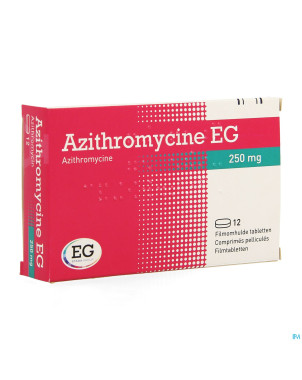 Azithromycine 250 mg eg comp pell 12x250 mg