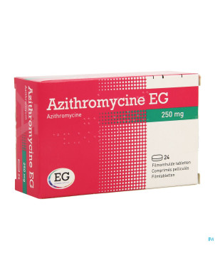Azithromycine 250 mg eg comp pell 24x250 mg