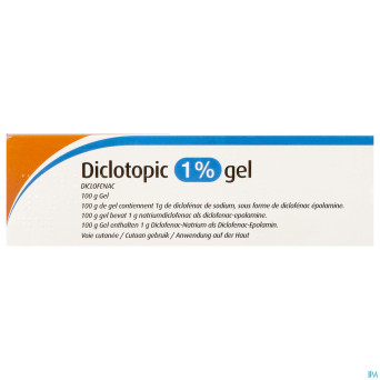 Diclotopic 1% gel tube 100 gr