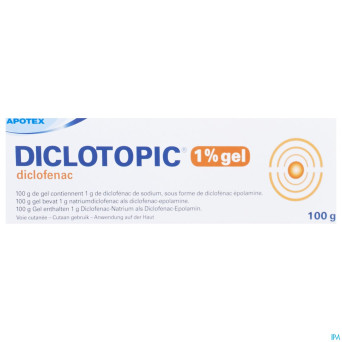 Diclotopic 1% gel tube 100 gr