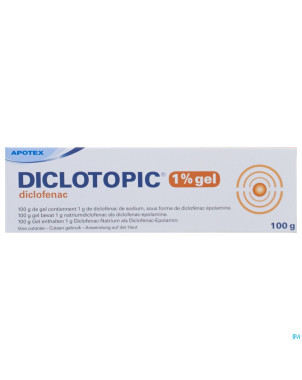Diclotopic 1% gel tube 100 gr
