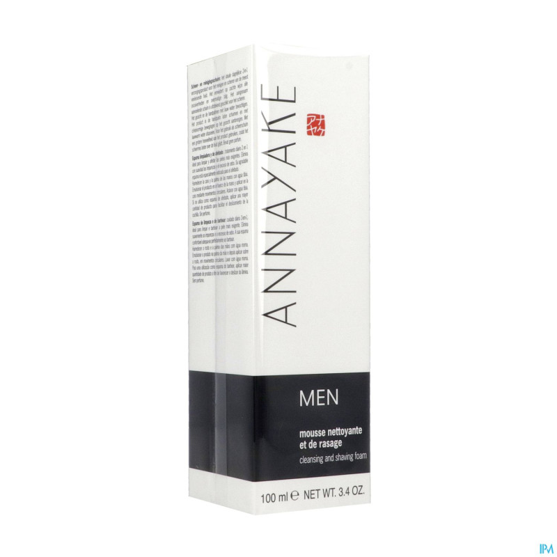 Annayake men mousse nettoyante et rasage tbe 100ml