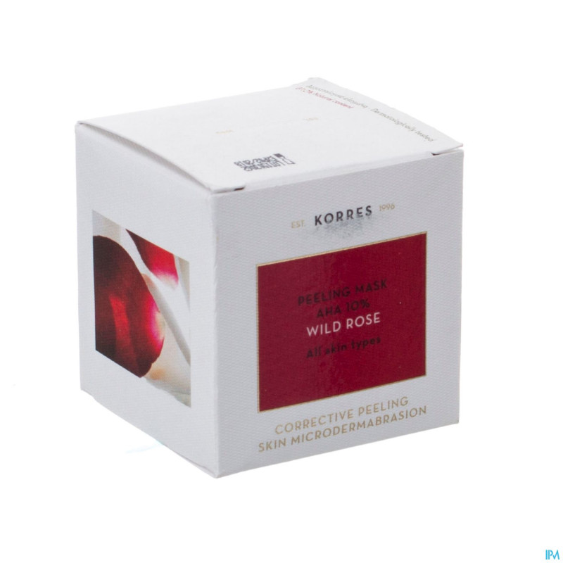 Korres kf masque peeling rose sauv. 1ah 10%   40ml