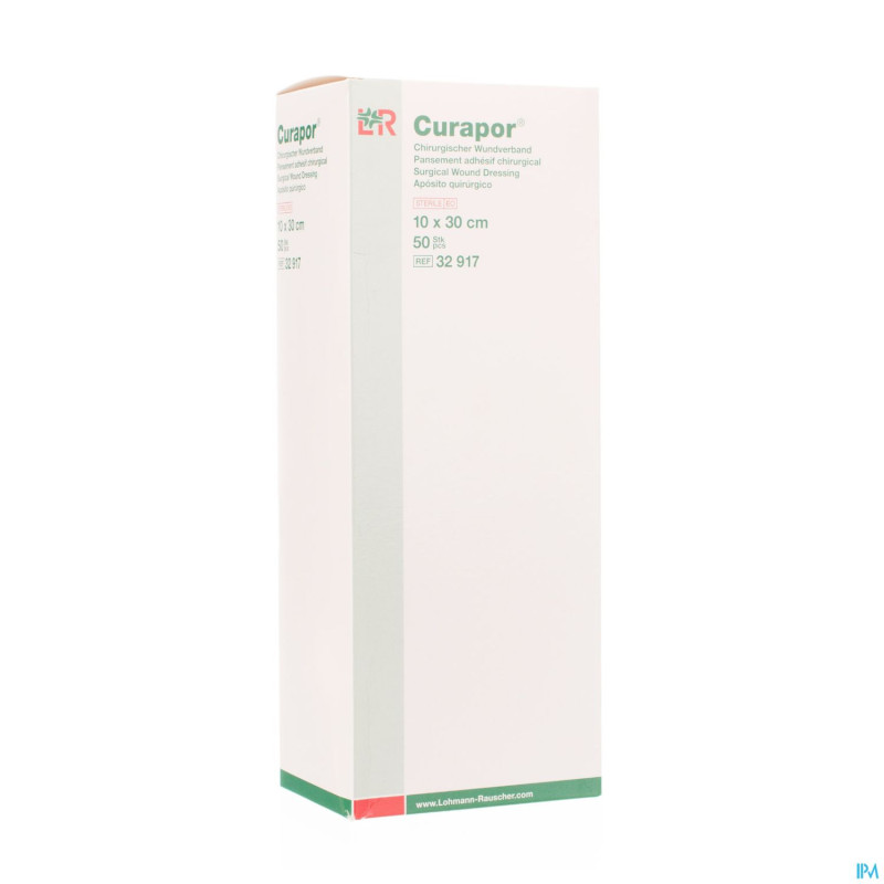 Curapor pans chirurg. steril   30cmx10cm  50 32917
