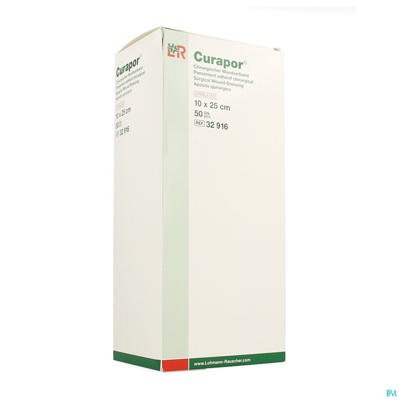 Curapor pans chirurg. steril   25cmx10cm  50 32916