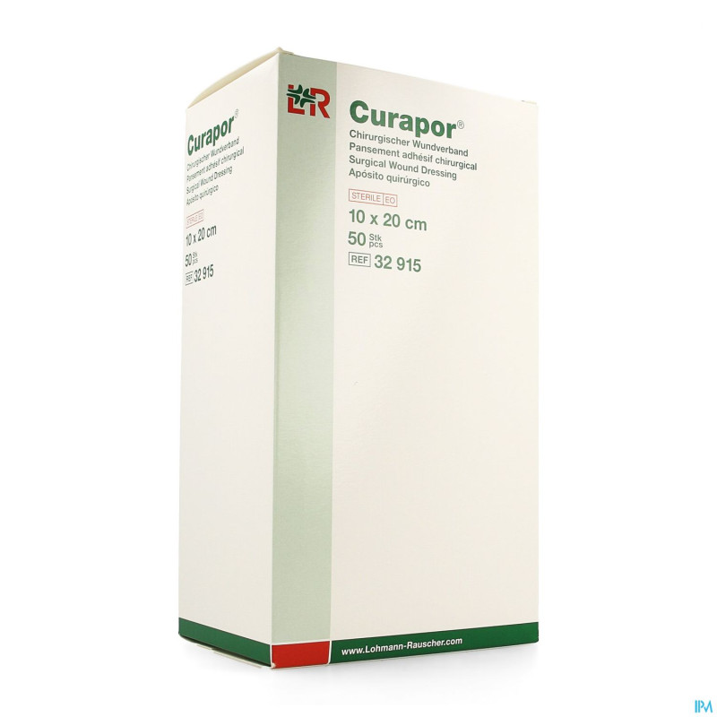 Curapor pans chirurg. steril   20cmx10cm  50 32915