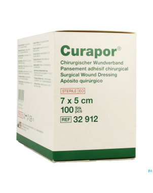Curapor pans chirurg. steril    7cmx 5cm 100 32912