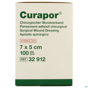 Curapor pans chirurg. steril    7cmx 5cm 100 32912