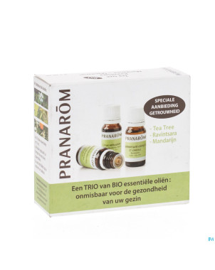 Triopack 3 huiles essentielles    3x10ml pranarom